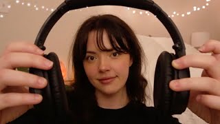 ASMR with Noise Canceling Headphones |  personal attention with gentle sounds