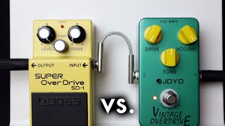 Joyo Vintage Overdrive vs. Boss SD-1 Super OverDrive