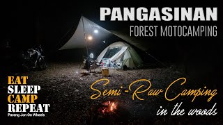 Motocamping in the woods in Pozzorobio, Pangasinan | Camp Ho'omaha | Silent Vlog | ASMR