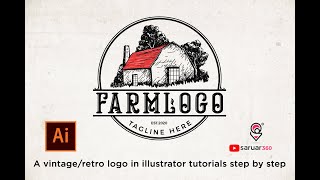 How to make a vintage/retro logo in illustrator tutorials step by step