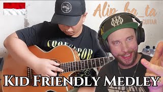 🛞 🚌 💊 🎶 👶 🦈 | Wheel on A Bus - Sick Song - Baby Shark [Midley Fingerstyle Cover] | Reaction