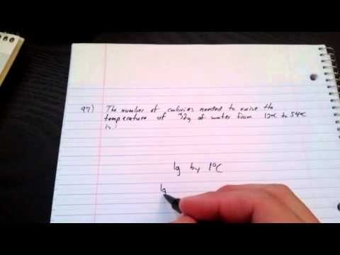 How many calories are needed to change the temperature of 1 gram of water by 1 C?