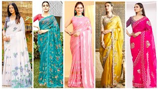 Latest Beautiful Pure Soft Silk Saree Design | Traditional Saree Look❤️Designer saree #Sarees #saree