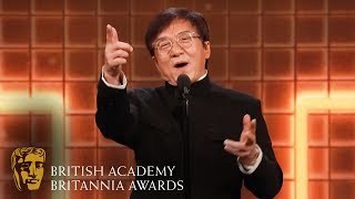 Jackie Chan's Light-Hearted Acceptance Speech | 2019 BAFTA Britannia Awards