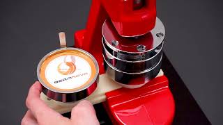 BEAMNOVA 58mm Button Maker Machine Interchangeable Die Mold with 100 Sets of Button Part Supplies