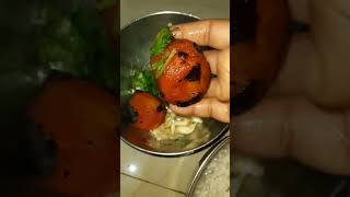 Pakhala bhata tomato puda dali kobi aloo ghantia .....