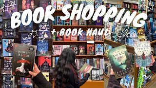 barnes \u0026 noble ☕️ half price books 📖  book shopping + book haul 📚 come book shopping with us