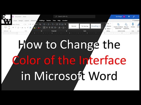 How to Change Interface Color in Microsoft Word (Including Dark Mode)