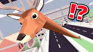 任天堂スイッチで売ってる「ごく普通のシカのゲーム」というスローライフ街破壊ゲームがぶっ飛びすぎてて笑える【DEEEER Simulator】