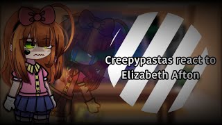 Creepypastas react to Elizabeth Afton// Ft. Creepypastas and Elizabeth// Angst.// Enjoy!! 💜