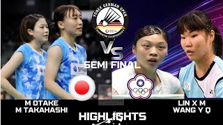 AMAZING SF | M OTAKE/M TAKAHASHI (JPN) vs LIN X M/WANG Y Q (TPE)[WD] German Open 2025 Badminton