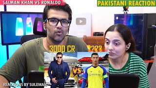Pakistani Couple Reacts To Salman Khan Vs Christiano Ronaldo | Cars Collection | Net Worth | 2023