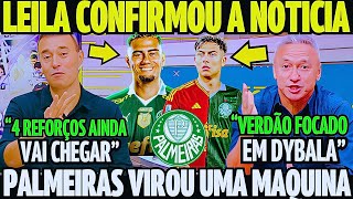 LEILA CONFIRMOU! VERDÃO FOCADO EM DYBALA! ANDREAS MARCA VIAJE PRA VIR AO BRASIL! NOTICIAS DO VERDÃO!