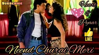 Neend Churai Meri Retro Remix Song From Ishq | Hindi Bollywood Romantic Song | #heart&pyaar