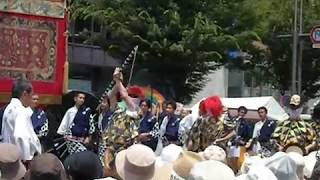 祇園祭り　綾傘鉾(あやがさぼこ)棒振り