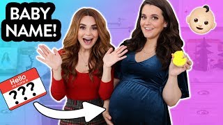 BABY NAME REVEAL!! Baby Name Reveal Pinata Cookies /w My Sister!