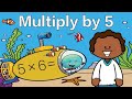 Multiply by 5 Fact Fluency: Under the Sea Math Brain Break