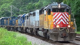 Awesome All - EMD Lashup On CSX Q398 Train