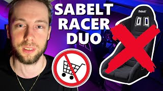 Sabelt Racer Duo broken after 1 week with load cell pedal! Don't buy this bucket seat! || Sim Racing