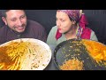 eating🌶️🥵saahi paneer veg fried rice butter roti li veg food challenge l husband vs wife i foodie gd