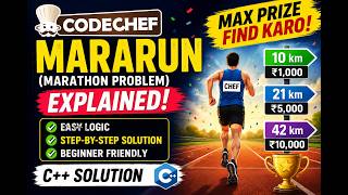 🏃♂️ CodeChef MARARUN Problem Explained | Marathon Logic + Simple Solution in C