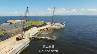 【ドローン空撮】千葉・富津岬から横須賀（第一・第二海堡・猿島）東京湾横断。I crossed Tokyo Bay from Cape Futtsu to Sarushima(Yokosuka).