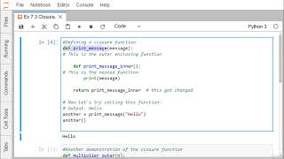 48 Tutorial 49 Python Closure