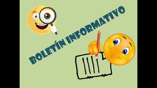 Boletín informativo