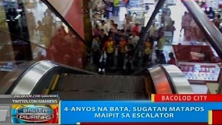 BP: 4-anyos na bata, sugatan matapos maipit sa escalator