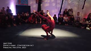 Amy Goh "Devil's Game" performance at Paragym, February 25th, 2023