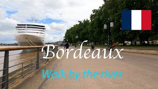 [4K] Walk by the Garonne river | Bordeaux, France 🇫🇷