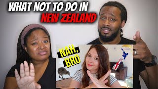 🇳🇿 American Couple Reacts "What NOT to do in New Zealand | 12 Tips for Visiting New Zealand"