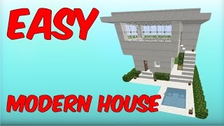 MInecraft | HOW TO BUILD A MODERN HOUSE | EASY TUTORIAL