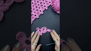 Crochet Flower Stitch/ Flower Lace Pattern/ Цветочный безотрывный узор крючком