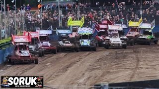 BriSCA F2 Stock Cars - European Championship Meeting Highlights (Northampton Shaleway - 09/06/24)