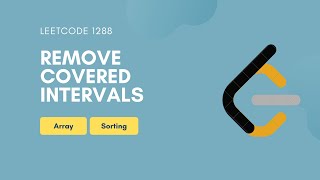 Remove Covered Intervals | Leetcode 1288 | Array | Sorting