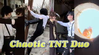 TNT Duo at an abandoned warehouse (Dsmp COSPLAY)