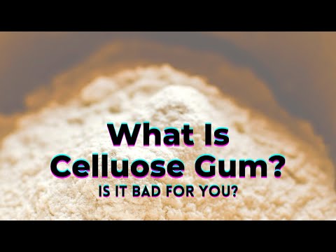 What is cellulose gum used for in syrup?