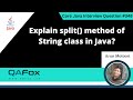 Explain split() method of String Class in Java  (Core Java Interview Question #348)
