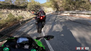 Super Fast Yamaha R1 Rider Chased By Ninja ZX10R