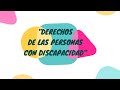 DERECHO PARA NIÑOS: CAP 6 - DERECHOS DE LAS PERSONAS CON DISCAPACIDAD.