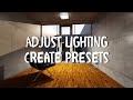 Adjust lighting in real time and creating presets with PodiumxRT