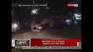 QRT: Motorcycle rider, nasalpok ng jeep