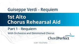 Verdi's Requiem Part 1 - Requiem - 1st Alto Chorus Rehearsal Aid