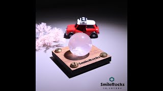 【石麥 SmileRocks】天然彩虹光粉晶球 3.2cm No.0506221010504