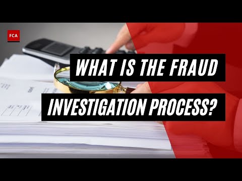 The fraud investigation process