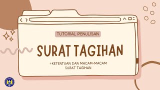 TUTORIAL PENULISAN SURAT TAGIHAN