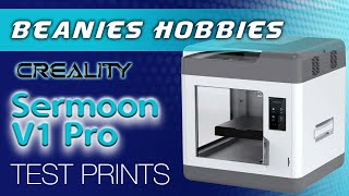 Creality Sermoon V1 Pro 3d Printer Test Prints