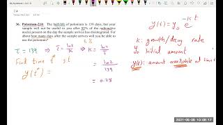 Discussion 7.4 Exponential Change and Separable Differential Equations 1