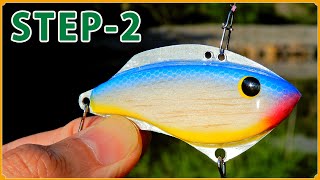 Making a Wooden Blade Bait (STEP-2. How to carving and paint lure) 木製ブレードベイトの作り方 第2章(バルサ材の削り方と塗装方法）